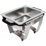 Vollrath 99870 4.1 Qt. Dakota Chafer Rectangular Half Size Complete Set