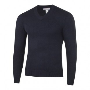 National Patrol by Henry Segal Men's Customizable Navy High-Tech Acrylic Long Sleeve Sweater - XL
