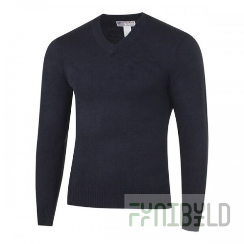 National Patrol by Henry Segal Men's Customizable Navy High-Tech Acrylic Long Sleeve Sweater - XL