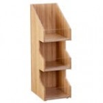 Cal-Mil Newport 3-Tier White-Washed Pine Wood Condiment Organizer - 6 Cal-Mil Newport 3-Tier White-Washed Pine Wood Condiment Organizer - 6