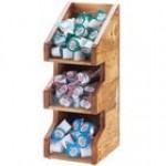 Cal-Mil Newport 3-Tier White-Washed Pine Wood Condiment Organizer - 6 Cal-Mil Newport 3-Tier White-Washed Pine Wood Condiment Organizer - 6