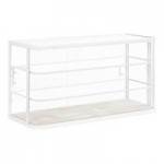 Cal-Mil Newport 3-Tier White-Washed Pine Wood Condiment Organizer - 6 Cal-Mil Newport 3-Tier White-Washed Pine Wood Condiment Organizer - 6