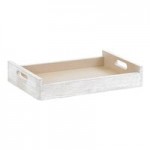Cal-Mil Newport 3-Tier White-Washed Pine Wood Condiment Organizer - 6 Cal-Mil Newport 3-Tier White-Washed Pine Wood Condiment Organizer - 6