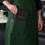 Choice Hunter Green Poly-Cotton Standard Bistro Apron with 1 Pocket - 33