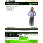 Cordova Clear 8 Mil Vinyl Dishwasher Apron