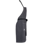 Mercer Culinary M63206DEN Metro Edge Scout Gray 65/35 Cotton/Poly Bib Apron with Adjustable Straps, Black Webbing, and 3 Pockets - 34 Mercer Culinary M63206DEN Metro Edge Scout Gray 65/35 Cotton/Poly Bib Apron with Adjustable Straps, Black Webbing, and 3 Pockets - 34