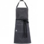 Mercer Culinary M63206DEN Metro Edge Scout Gray 65/35 Cotton/Poly Bib Apron with Adjustable Straps, Black Webbing, and 3 Pockets - 34 Mercer Culinary M63206DEN Metro Edge Scout Gray 65/35 Cotton/Poly Bib Apron with Adjustable Straps, Black Webbing, and 3 Pockets - 34
