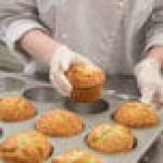 Chicago Metallic 43695 12 Cup 8.2 oz. Glazed Aluminized Steel Jumbo Pecan Roll / Muffin Pan - 13 1/2