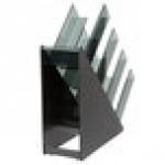Vollrath CTCL-4B Black 4-Section Countertop Slanted Cup and Lid Organizer Vollrath CTCL-4B Black 4-Section Countertop Slanted Cup and Lid Organizer