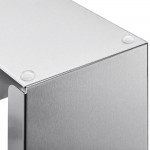 ServSense Extra Tall Adjustable 5-Section Stainless Steel Wall-Mount / Countertop Cup / Lid Holder with Straw Caddy Attachment