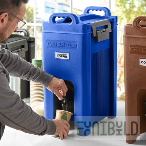 CaterGator 5 Gallon Blue Insulated Beverage Dispenser
