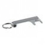 Franmara Silver Aluminum Bottle Opener with Key Ring 7031-60