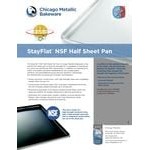 Chicago Metallic 30850 StayFlat Half Size NSF 18 Gauge 12 13/16