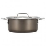 Bon Chef 60027TAUPE Cucina 36 oz. Taupe Stainless Steel Induction Pot with Lid