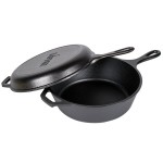 Lodge LCC3 3.2 Qt. Pre-Seasoned Cast Iron Combo Cooker