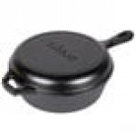Lodge LCC3 3.2 Qt. Pre-Seasoned Cast Iron Combo Cooker