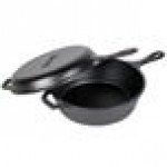 Lodge LCC3 3.2 Qt. Pre-Seasoned Cast Iron Combo Cooker