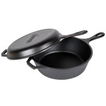 Lodge LCC3 3.2 Qt. Pre-Seasoned Cast Iron Combo Cooker
