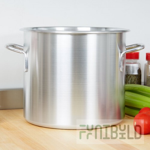 Vollrath 4303 Wear-Ever 12 Qt. Classic Aluminum Rolled Edge Stock Pot