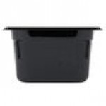 Vollrath 8094420 Super Pan® 1/9 Size Black Polycarbonate Food Pan - 4