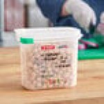 Araven 03022 1/9 Size Translucent Polypropylene Food Pan with Airtight Lid - 6