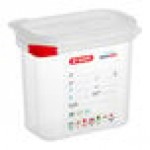 Araven 03022 1/9 Size Translucent Polypropylene Food Pan with Airtight Lid - 6