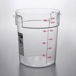 Cambro 12, 18, and 22 Qt. Clear Round Polycarbonate Food Storage Container Lid RFSCWC12135 - 6/Case Cambro 12, 18, and 22 Qt. Clear Round Polycarbonate Food Storage Container Lid RFSCWC12135 - 6/Case