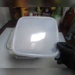 Carlisle 2 and 4 Qt. Translucent Square Polyethylene Food Storage Container Lid