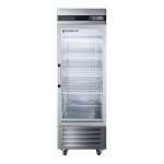 Summit Appliance ARG23ML Accucold Pharma-Lab Performance Series 23 Cu. Ft. Stainless Steel Glass Door Reach-In Pharmacy / Medical Refrigerator - 115V Summit Appliance ARG23ML Accucold Pharma-Lab Performance Series 23 Cu. Ft. Stainless Steel Glass Door Reach-In Pharmacy / Medical Refrigerator - 115V