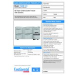 Continental Refrigerator FA60N-U-D 60 Continental Refrigerator FA60N-U-D 60