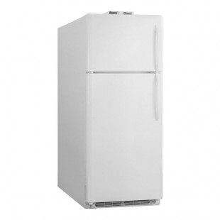 Summit Appliance BKRF18W 18 Cu. Ft. Wide White Two Door Break Room Refrigerator / Freezer - 115V