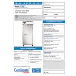 Continental Refrigerator 1FXNSSPT 36 1/4