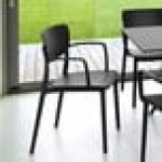 Siesta Lisa Black Resin Outdoor Dining Arm Chair Siesta Lisa Black Resin Outdoor Dining Arm Chair