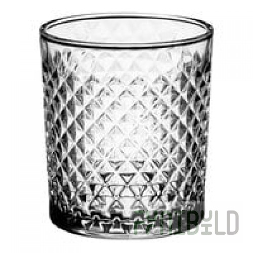 Anchor Hocking 13398FS Cross-Hatch 10 oz. Rocks / Old Fashioned Glass - 12/Case