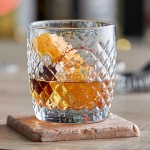 Anchor Hocking 13398FS Cross-Hatch 10 oz. Rocks / Old Fashioned Glass - 12/Case