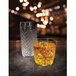 Anchor Hocking 13398FS Cross-Hatch 10 oz. Rocks / Old Fashioned Glass - 12/Case