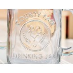 Libbey 97085 16 oz. Customizable County Fair Drinking Jar / Mason Jar with Handle - 12/Case