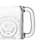 Libbey 97085 16 oz. Customizable County Fair Drinking Jar / Mason Jar with Handle - 12/Case