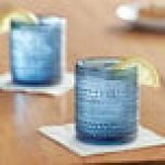 Zwiesel Fortessa Jupiter 10 oz. Cornflower Blue Rocks / Double Old Fashioned Glass - 24/Case