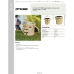 CaterGator CCG20B Beige 20 Qt. Round Rotomolded Outdoor Cooler / Ice Chest