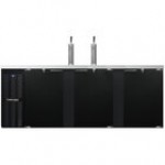 Continental Refrigerator KC90SN Double Tap Kegerator Beer Dispenser, Shallow Depth - Black, (4) 1/2 Keg Capacity