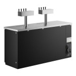 Avantco UDD-3-HC (2) Four Tap Kegerator Beer Dispenser - Black, (3) 1/2 Keg Capacity