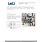 Lavex Large Black 3-Shelf Utility Cart with Premium Handle, Built-In Tool Compartments, and Oversized Wheels - 46 3/4 Lavex Large Black 3-Shelf Utility Cart with Premium Handle, Built-In Tool Compartments, and Oversized Wheels - 46 3/4