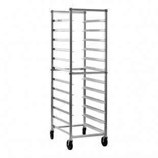 New Age 12 Pan End Load Aluminum Bun / Sheet Pan Rack - 6303 New Age 12 Pan End Load Aluminum Bun / Sheet Pan Rack - 6303