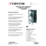 Cres Cor 100-1822D Aluminum 22 Pan End Load Enclosed Non-Insulated Bun / Sheet Pan Rack - Assembled