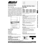 Eagle Group AWT3 Natural Gas Three Pan Water Bath Steam Table - Sealed Well