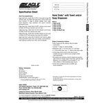 Eagle Group HSA-10-FDPS Hand Sink with Gooseneck Faucet, Towel Dispenser, Soap Dispenser, Skirt and Basket Drain