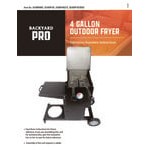 Backyard Pro BP4GEFS 4 Gallon Steel Liquid Propane Stationary Outdoor Deep Fryer - 90,000 BTU