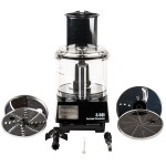 Waring WFP14S 3.5 Qt. Clear Batch Bowl Food Processor with Vegetable Prep Lid Chute and 4 Discs - 1 hp