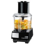 Waring WFP14S 3.5 Qt. Clear Batch Bowl Food Processor with Vegetable Prep Lid Chute and 4 Discs - 1 hp